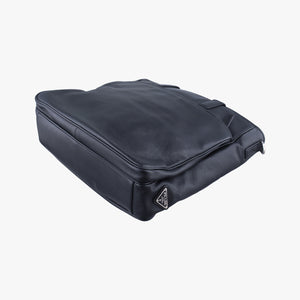 Vintage Prada triangle logo plate Black leather 2VG033 shoulderbag | stylenewstar