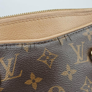 Pre-owned Louis Vuitton Pallas Havane Monogram Canvas shoulderbag | stylenewstar