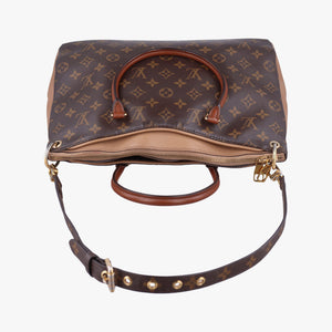 Pre-owned Louis Vuitton Pallas Havane Monogram Canvas shoulderbag | stylenewstar