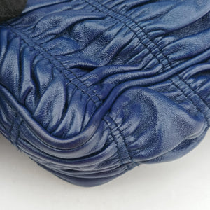 Pre-owned Prada Nappa Gaufre Sound Lock Blue nappa leather BT0939 shoulderbag | stylenewstar