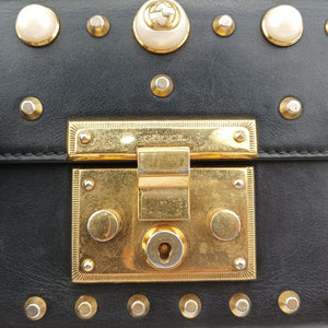 Secondhand Gucci Padlock Black Leather 432182 shoulderbag | stylenewstar