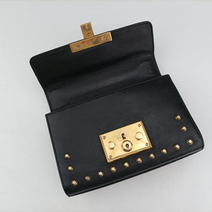 Secondhand Gucci Padlock Black Leather 432182 shoulderbag | stylenewstar