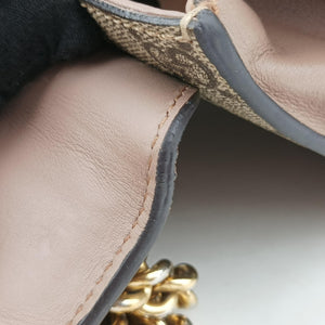 Pre-owned Gucci Padlock pink×beige PVC coated canvas×leather 432182 shoulderbag | stylenewstar