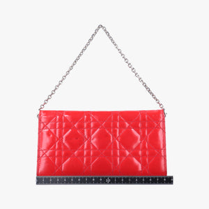 Vintage Christian Dior Cannage New Lock Red Patent handbag | stylenewstar