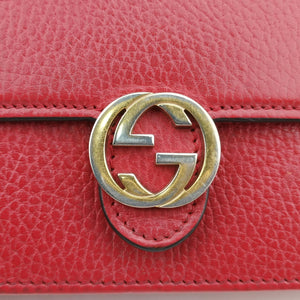 Secondhand Gucci Interlocking G Red Leather 510314 shoulderbag | stylenewstar