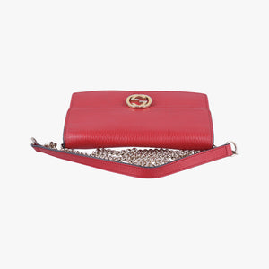 Secondhand Gucci Interlocking G Red Leather 510314 shoulderbag | stylenewstar