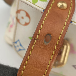 Pre-owned Louis Vuitton Petit Noe White Monogram Multicolor M42229 shoulderbag | stylenewstar