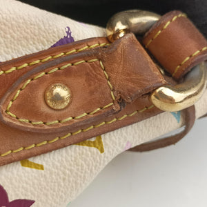 Pre-owned Louis Vuitton Petit Noe White Monogram Multicolor M42229 shoulderbag | stylenewstar