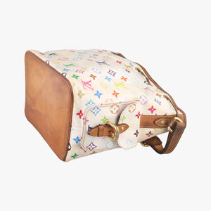 Pre-owned Louis Vuitton Petit Noe White Monogram Multicolor M42229 shoulderbag | stylenewstar