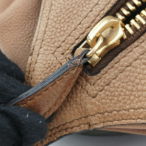 Pre-owned Celine Boston Racer Bowling Black x Brown leather handbag | stylenewstar