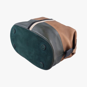 Pre-owned Celine Boston Racer Bowling Black x Brown leather handbag | stylenewstar