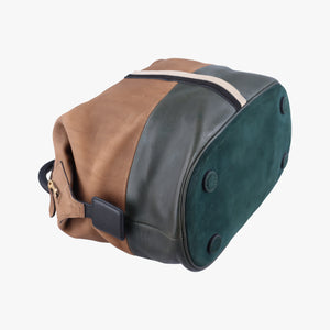 Pre-owned Celine Boston Racer Bowling Black x Brown leather handbag | stylenewstar