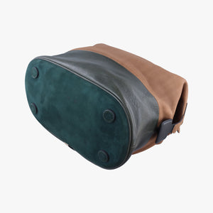 Pre-owned Celine Boston Racer Bowling Black x Brown leather handbag | stylenewstar