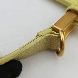 Pre-owned Balenciaga Le Dix Cartable Yellow Leather shoulderbag | stylenewstar