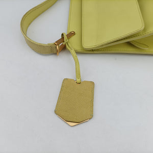 Pre-owned Balenciaga Le Dix Cartable Yellow Leather shoulderbag | stylenewstar