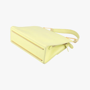 Pre-owned Balenciaga Le Dix Cartable Yellow Leather shoulderbag | stylenewstar