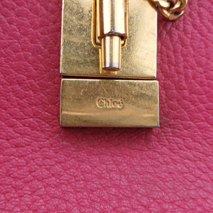 Pre-owned Chloe DREW Pink Leather shoulderbag | stylenewstar