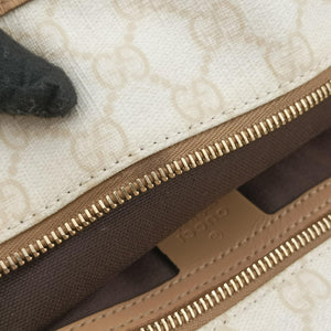 Pre-owned Gucci Guccissima GG Imprime White PVC coated canvas 211120 handbag | stylenewstar