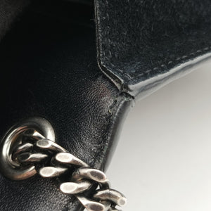 Pre-owned Yves Saint Laurent Kate Star Black Suede 471286 shoulderbag | stylenewstar