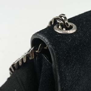 Pre-owned Yves Saint Laurent Kate Star Black Suede 471286 shoulderbag | stylenewstar