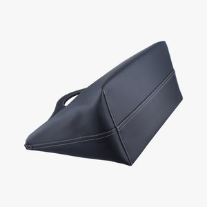 Pre-owned Burberry Soft Pocket Tote Black leather shoulderbag | stylenewstar