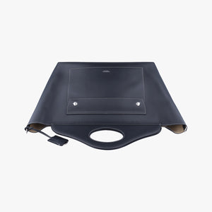 Pre-owned Burberry Soft Pocket Tote Black leather shoulderbag | stylenewstar