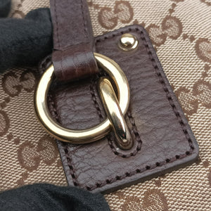 Vintage Gucci GG Supreme Brown canvas×leather 247236 shoulderbag | stylenewstar