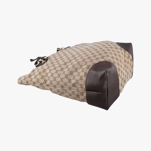 Vintage Gucci GG Supreme Brown canvas×leather 247236 shoulderbag | stylenewstar