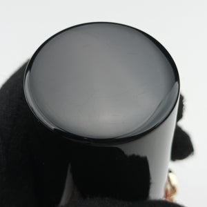 Pre-owned Chanel Coco Mark Lucite Lipstick Case On Chain Black plastic shoulderbag | stylenewstar