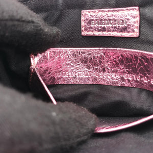 Pre-owned Balenciaga Le Cagole mini Rose lambskin shoulderbag | stylenewstar