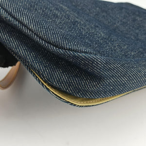 Pre-owned Christian Dior Marispearl Navy denim shoulderbag | stylenewstar