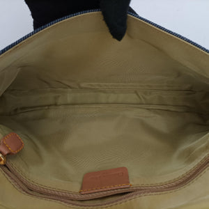 Pre-owned Christian Dior Marispearl Navy denim shoulderbag | stylenewstar