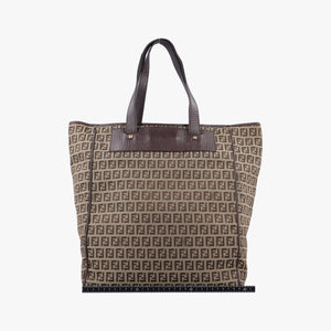 Vintage Fendi Zucchino Brown canvas 8BH181 shoulderbag | stylenewstar