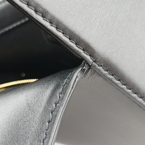 Secondhand Valentino VLogo Black Leather shoulderbag | stylenewstar