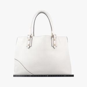 Pre-owned Gucci Horsebit Medium Hasler White Leather 137385 handbag | stylenewstar