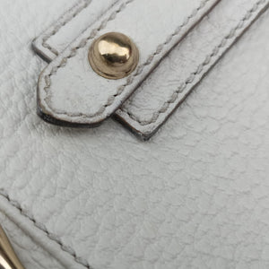 Pre-owned Gucci Horsebit Medium Hasler White Leather 137385 handbag | stylenewstar