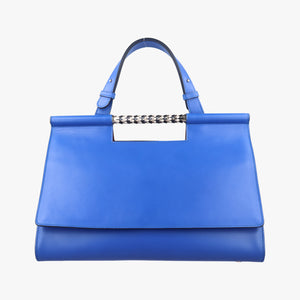 Pre-owned Bvlgari Serpenti Scaglie Blue leather shoulderbag | stylenewstar