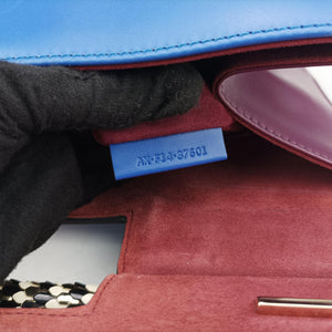 Pre-owned Bvlgari Serpenti Scaglie Blue leather shoulderbag | stylenewstar