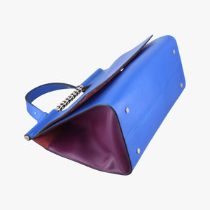 Pre-owned Bvlgari Serpenti Scaglie Blue leather shoulderbag | stylenewstar