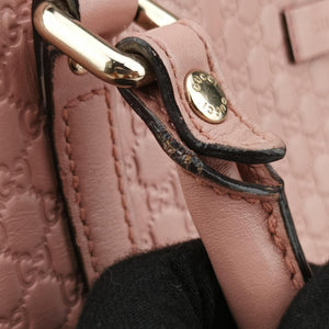 Pre-owned Gucci Microguccissima Pink Leather 449657 handbag | stylenewstar