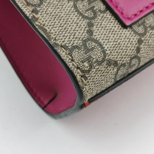 Pre-owned Gucci Padlock beige×red×pink PVC coated canvas 409487 shoulderbag | stylenewstar