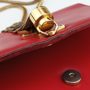 Pre-owned Yves Saint Laurent KATE Red Leather 326076 shoulderbag | stylenewstar