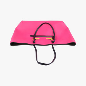 Pre-owned Fendi monster tote Pink Leather 8BH185 shoulderbag | stylenewstar