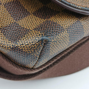 Pre-owned Louis Vuitton BROOKLYN MM EBENE Damier Canvas N51211 shoulderbag | stylenewstar