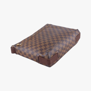 Pre-owned Louis Vuitton BROOKLYN MM EBENE Damier Canvas N51211 shoulderbag | stylenewstar