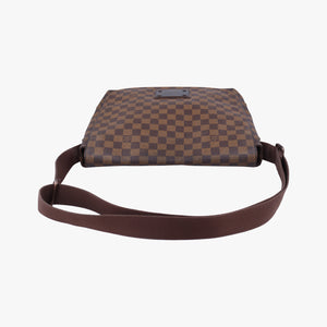 Pre-owned Louis Vuitton BROOKLYN MM EBENE Damier Canvas N51211 shoulderbag | stylenewstar
