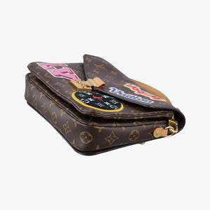Secondhand Louis Vuitton Pochette MeTIS MM Brown×multicolor Monogram Patches M43991 shoulderbag | stylenewstar