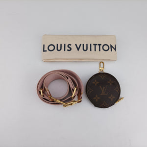 Vintage Louis Vuitton MULTI POCHETTE ACCESSOIRES MARRON×ROSE CLAIRE Monogram Canvas M44840 shoulderbag | stylenewstar