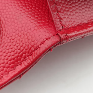 Pre-owned Yves Saint Laurent Cassandra Envelope Red Caviar Skin 393953 shoulderbag | stylenewstar