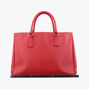 Pre-owned Prada Galleria Red SAFFIANO Leather BN1844 shoulderbag | stylenewstar